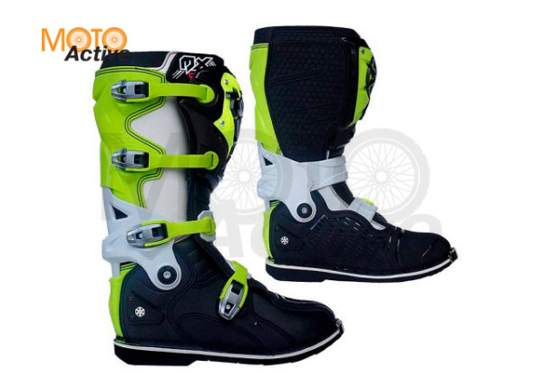 Мотоботы RYO Racing MX7 Enduro (черный/белый/желтый)